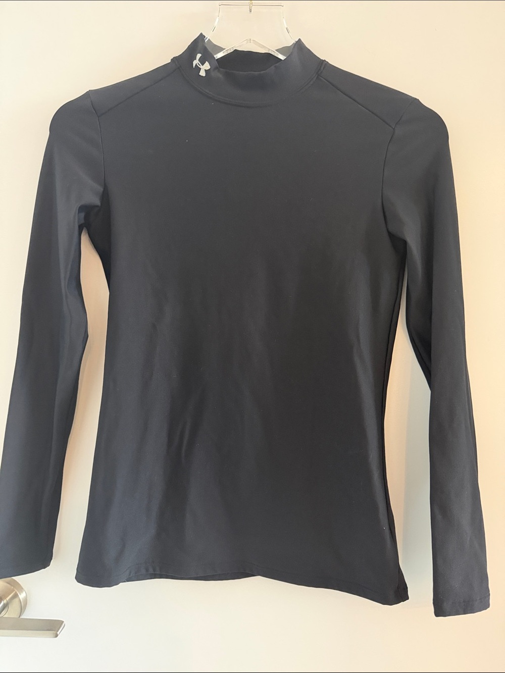Under Armour Black Long-Sleeve Mock Neck Performance Shirt